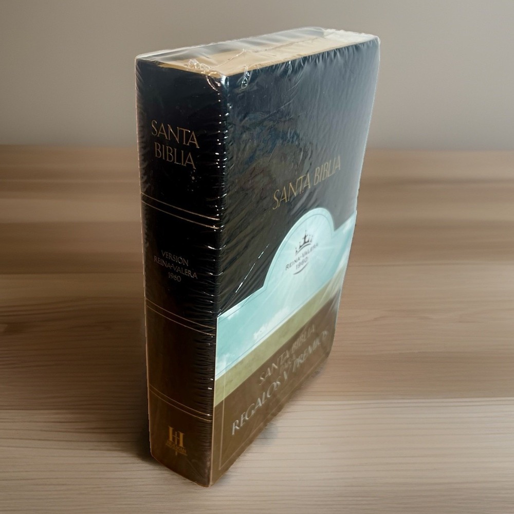 Santa Biblia Reina-Valera 1960 Gift & Award Bible Black Leather *New & Sealed*